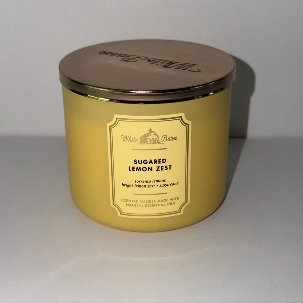SUGARED LEMON ZEST 3 Wick Candle